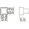 白光 こて先 クワッド 8.4mmX8.4mm T12-1209