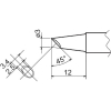 白光 こて先 3BC型 溝付 はんだめっき 1mm T20-BCM3