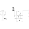 白光 こて先 5.2D型 T22-D52