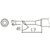 白光 こて先 3C型 面のみ 10本入 T4-3CF