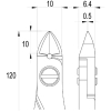 idealtek ESD精密ニッパ 長円形 セミフラッシュ刃 120mm ESD精密ニッパ 長円形 セミフラッシュ刃 120mm ES5140-CR-BG-IT 画像2