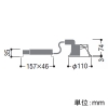 コイズミ照明 LEDベースダウンライト M形 1500lmクラス FHT32W相当 埋込穴φ100mm 配光角50° 非調光 白色 シルバーコーン・白色枠 LEDベースダウンライト M形 1500lmクラス FHT32W相当 埋込穴φ100mm 配光角50° 非調光 白色 シルバーコーン・白色枠 AD53090 画像2