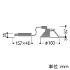 コイズミ照明 LEDベースダウンライト M形 1500lmクラス FHT32W相当 埋込穴φ150mm 配光角55° 非調光 白色 シルバーコーン・白色枠 LEDベースダウンライト M形 1500lmクラス FHT32W相当 埋込穴φ150mm 配光角55° 非調光 白色 シルバーコーン・白色枠 AD53034 画像2