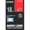 カシオ ネームランド用赤テープに白文字18mm XR-18ARD