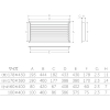 MK P.Cドアー用ガラリ 100X400mm ミルキーホワイト P.Cドアー用ガラリ 100X400mm ミルキーホワイト P-130-10F 画像2