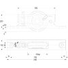 MK ST枠 上下アジャスト戸車 30mm A型 BR入 ST枠 上下アジャスト戸車 30mm A型 BR入 S-03N-300 画像2