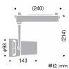 遠藤照明 LEDスポットライト 《LEDZ Fresh Deliシリーズ》 生鮮食品用 プラグタイプ F300 セラメタプレミアS70W相当 中角配光 非調光 フレッシュEE(2700K) 黒 LEDスポットライト 《LEDZ Fresh Deliシリーズ》 生鮮食品用 プラグタイプ F300 セラメタプレミアS70W相当 中角配光 非調光 フレッシュEE(2700K) 黒 ERS5987B 画像2