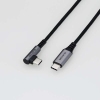 ELECOM USB2.0ケーブル(認証品、C-C、L型コネクタ) USB2.0ケーブル(認証品、C-C、L型コネクタ) MPA-CCL03NBK 画像1