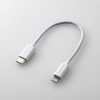 ELECOM USB C-Lightningケーブル/スタンダード/0.1m/ホワイト MPA-CL01WH