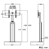 CHIEF ディスプレイスタンド 大型・1画面用 フラットベースタイプ 耐荷重90.4kg 42〜86インチ対応 ディスプレイスタンド 大型・1画面用 フラットベースタイプ 耐荷重90.4kg 42〜86インチ対応 LFAU 画像2