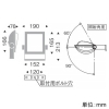 遠藤照明 LED看板灯 防湿・防雨形 電源内蔵形 2000TYPE CDM-T35W相当 看板用配光 非調光 電球色 白艶消 LED看板灯 防湿・防雨形 電源内蔵形 2000TYPE CDM-T35W相当 看板用配光 非調光 電球色 白艶消 ERS5224W 画像2