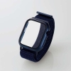 ELECOM Apple Watch45mm用フルカバーケース ファブリックバンド AW-21ABCFBNV