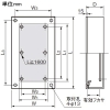 パナソニック 盤用キャビネット 屋内用 NE型 露出形 木製基板付 フカサ125mmタイプ 有効フカサ95mm 片扉 ヨコ450×タテ600mm 盤用キャビネット 屋内用 NE型 露出形 木製基板付 フカサ125mmタイプ 有効フカサ95mm 片扉 ヨコ450×タテ600mm BON45612VK 画像2