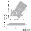 遠藤照明 LEDハイパワーユニバーサルダウンライト 5500TYPE HCI-TE100W器具相当 埋込穴φ150mm 広角配光 非調光 電球色 演色Ra96 LEDハイパワーユニバーサルダウンライト 5500TYPE HCI-TE100W器具相当 埋込穴φ150mm 広角配光 非調光 電球色 演色Ra96 ERD6843W+RX-424N 画像2