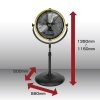 ホノベ電機 Reed 工業用扇風機 40cmスタンドファン 省スペースモデル Reed 工業用扇風機 40cmスタンドファン 省スペースモデル RD-SYF400-YB 画像3