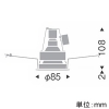 遠藤照明 LEDベースダウンライト JDRタイプ 110Vφ50省電力ダイクロハロゲン球50W形40W器具相当 埋込穴φ75mm 調光対応 E11口金 ランプ別売 鏡面コーン・白枠 LEDベースダウンライト JDRタイプ 110Vφ50省電力ダイクロハロゲン球50W形40W器具相当 埋込穴φ75mm 調光対応 E11口金 ランプ別売 鏡面コーン・白枠 ERD8632W 画像2