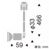 遠藤照明 LEDスポットライト プラグタイプ JDRタイプ 110Vφ50省電力ダイクロハロゲン球50W形40W器具相当 調光対応 E11口金 ランプ別売 白 LEDスポットライト プラグタイプ JDRタイプ 110Vφ50省電力ダイクロハロゲン球50W形40W器具相当 調光対応 E11口金 ランプ別売 白 ERS4009W 画像2