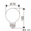 ビートソニック LED電球 ボール電球タイプ 《Ball70》 口金E26 LED電球 ボール電球タイプ 《Ball70》 口金E26 LDF89D 画像2