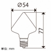 ビートソニック LED電球 《Cone》 口金E17 LED電球 《Cone》 口金E17 LDF103D 画像2