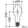 岩崎電気 セラミックメタルハライドランプ ≪FECセラルクスエース≫ 220W FECスタータ内蔵形 BH形 拡散形 白色 E39口金 セラミックメタルハライドランプ ≪FECセラルクスエース≫ 220W FECスタータ内蔵形 BH形 拡散形 白色 E39口金 M220FCELS-W/BH 画像2