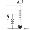 岩崎電気 高圧ナトリウムランプ ≪FECサンルクスエース≫ 180W FECスタータ内蔵形 反射形 E39口金 高圧ナトリウムランプ ≪FECサンルクスエース≫ 180W FECスタータ内蔵形 反射形 E39口金 NHR180LS 画像2