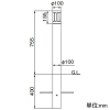 岩崎電気 【生産完了品】アプローチライト ≪LEDioc APPROACH≫ 屋外用 100V用 全方向配光 昼白色 アプローチライト ≪LEDioc APPROACH≫ 屋外用 100V用 全方向配光 昼白色 EGL1028SA1N 画像2