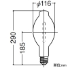 岩崎電気 高圧ナトリウムランプ ≪FECサンルクスエース≫ 270W FECスタータ内蔵形 透明形 E39口金 高圧ナトリウムランプ ≪FECサンルクスエース≫ 270W FECスタータ内蔵形 透明形 E39口金 NHT270LS 画像2