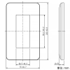 神保電器 コンセントプレート 1連用 3個口 コンセントプレート 1連用 3個口 WJE-3 画像2