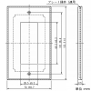 神保電器 コンセントプレート 《スリムサスト》 1連用 3個口 コンセントプレート 《スリムサスト》 1連用 3個口 WSD-3 画像2