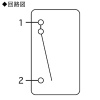 神保電器 埋込クワイトスイッチ 20A 300V 片切 埋込クワイトスイッチ 20A 300V 片切 SF-120-1 画像2