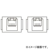 TERADA(寺田電機製作所) 【受注生産品】情報(CAT6A)器具ブロック ≪テラコン≫ CAT6A×2 165角置敷OAパネル対応 SFC90182