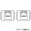 TERADA(寺田電機製作所) 【受注生産品】情報(CAT5E)器具ブロック ≪テラコン≫ CAT5E×2 SMAシリーズ用 250角置敷OAパネル対応 SMA90082