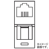 TERADA(寺田電機製作所) 電話+情報(CAT5E)器具ブロック ≪テラコン≫ CAT5E×1+TEL×1 NASシリーズ用 各社フロアパネル対応 NAS90040