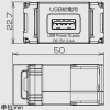 TERADA(寺田電機製作所) 埋込USB給電用コンセント 1ポート Type-A ホワイト 埋込USB給電用コンセント 1ポート Type-A ホワイト USB-R3707W 画像3