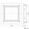 三菱 ダクト用換気扇別売グリル フルフラットインテリアタイプ □370×40mm クールホワイト ダクト用換気扇別売グリル フルフラットインテリアタイプ □370×40mm クールホワイト P-260GB3-Z 画像2