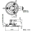 岩崎電気 LEDダウンライト 《LEDioc》 クラス100 コンパクト形蛍光ランプFHT24W・白熱電球100W相当 固定出力形 埋込穴φ200mm 昼白色 電源ユニット内蔵形 LEDダウンライト 《LEDioc》 クラス100 コンパクト形蛍光ランプFHT24W・白熱電球100W相当 固定出力形 埋込穴φ200mm 昼白色 電源ユニット内蔵形 EDL10025W/NSAN9 画像2