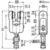 未来工業 ケーブルカッシャー レースウェイ用 シングルローラー 二種金属製線ぴ用 70型 ケーブル径φ45〜70mm 吊り数1 ケーブルカッシャー レースウェイ用 シングルローラー 二種金属製線ぴ用 70型 ケーブル径φ45〜70mm 吊り数1 CK-76ZZ 画像2