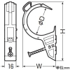 未来工業 ケーブルハンガー ALC・木材用 ビス釘付 サイズ14〜22用 ケーブルハンガー ALC・木材用 ビス釘付 サイズ14〜22用 ACH-1Z 画像2