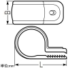 未来工業 ワニグチ片サドル 兼用タイプ 適合径φ25〜φ32mm ミルキーホワイト ワニグチ片サドル 兼用タイプ 適合径φ25〜φ32mm ミルキーホワイト KTK-S 画像2