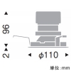 遠藤照明 LEDグレアレスベースダウンライト 1400TYPE CDM-R35W器具相当 埋込穴φ100mm 超広角配光 12000〜1800K 白 電源別売 LEDグレアレスベースダウンライト 1400TYPE CDM-R35W器具相当 埋込穴φ100mm 超広角配光 12000〜1800K 白 電源別売 SXD1002W 画像2