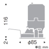 遠藤照明 LEDグレアレスウォールウォッシャーダウンライト 900TYPE FHT32W器具相当 埋込穴φ75mm 12000〜1800K 白 電源別売 LEDグレアレスウォールウォッシャーダウンライト 900TYPE FHT32W器具相当 埋込穴φ75mm 12000〜1800K 白 電源別売 SXD1094W 画像2