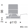 遠藤照明 LEDグレアレスベースダウンライト 900TYPE FHT32W器具相当 埋込穴φ100mm 超広角配光 6500〜2700K 白 電源別売 LEDグレアレスベースダウンライト 900TYPE FHT32W器具相当 埋込穴φ100mm 超広角配光 6500〜2700K 白 電源別売 ERD7603WA 画像2