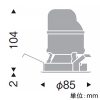 遠藤照明 LEDグレアレスベースダウンライト 900・600TYPE FHT32W・FHT24W器具相当 埋込穴φ75mm 広角配光 グレアカット40° 温白色 鏡面コーン 電源別売 LEDグレアレスベースダウンライト 900・600TYPE FHT32W・FHT24W器具相当 埋込穴φ75mm 広角配光 グレアカット40° 温白色 鏡面コーン 電源別売 ERD5380WD 画像2