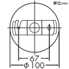 DAIKO LED小型ペンダントライト 直付専用 ランプ付 白熱灯60W相当 非調光タイプ LED電球4.3W 口金E26 電球色 LED小型ペンダントライト 直付専用 ランプ付 白熱灯60W相当 非調光タイプ LED電球4.3W 口金E26 電球色 DPN-38788Y 画像2