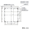 日本キヤリア(東芝) 【受注生産品】金枠 有圧換気扇用 60cm用 ステンレス製 【受注生産品】金枠 有圧換気扇用 60cm用 ステンレス製 KW-60VP2 画像2