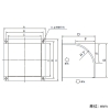 日本キヤリア(東芝) 【受注生産品】ウェザーカバー 業務用換気扇用 40cm用 【受注生産品】ウェザーカバー 業務用換気扇用 40cm用 C-40SG2 画像2