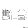 日本キヤリア(東芝) フレキシブルパイプセット 伸縮可能形 対応壁厚95〜220mm フレキシブルパイプセット 伸縮可能形 対応壁厚95〜220mm DV-1PJH 画像2