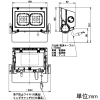 DAIKO 屋外用LEDウォールライト 防雨形 電源内蔵タイプ メタルハライドランプ250W相当 非調光タイプ 昼白色 配光角60° 取付可能灯具 耐雷サージ付 ダークグレー 屋外用LEDウォールライト 防雨形 電源内蔵タイプ メタルハライドランプ250W相当 非調光タイプ 昼白色 配光角60° 取付可能灯具 耐雷サージ付 ダークグレー LZW-93497WD 画像2