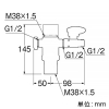 SANEI シングル混合栓用分岐アダプター SANEI用 K87121系用 逆止弁付 シングル混合栓用分岐アダプター SANEI用 K87121系用 逆止弁付 B98-AU5 画像2